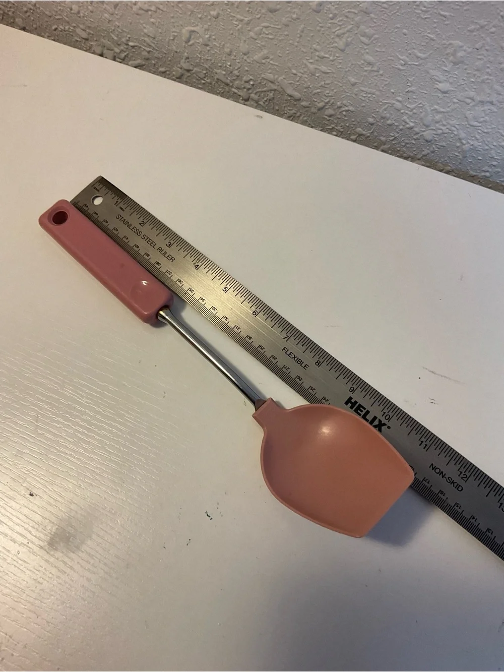 VTG EKCO USA Pink Mauve Heat Resistant spoon Plastic Metal Handle